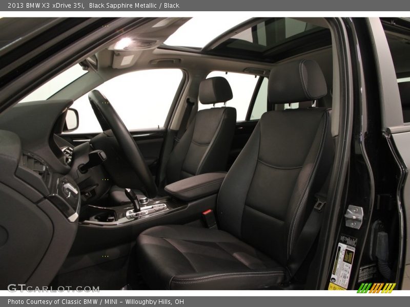 Black Sapphire Metallic / Black 2013 BMW X3 xDrive 35i