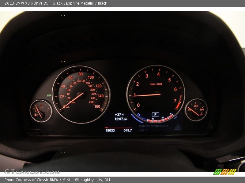 Black Sapphire Metallic / Black 2013 BMW X3 xDrive 35i