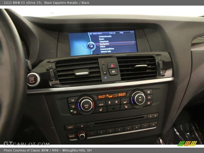 Black Sapphire Metallic / Black 2013 BMW X3 xDrive 35i