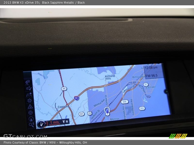 Black Sapphire Metallic / Black 2013 BMW X3 xDrive 35i