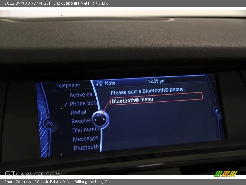 Black Sapphire Metallic / Black 2013 BMW X3 xDrive 35i