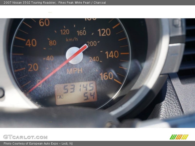 Pikes Peak White Pearl / Charcoal 2007 Nissan 350Z Touring Roadster