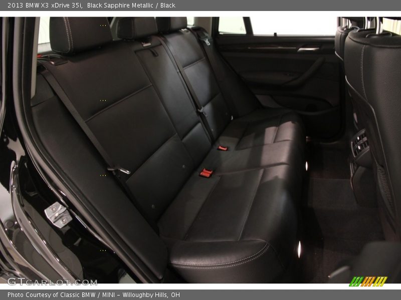 Black Sapphire Metallic / Black 2013 BMW X3 xDrive 35i