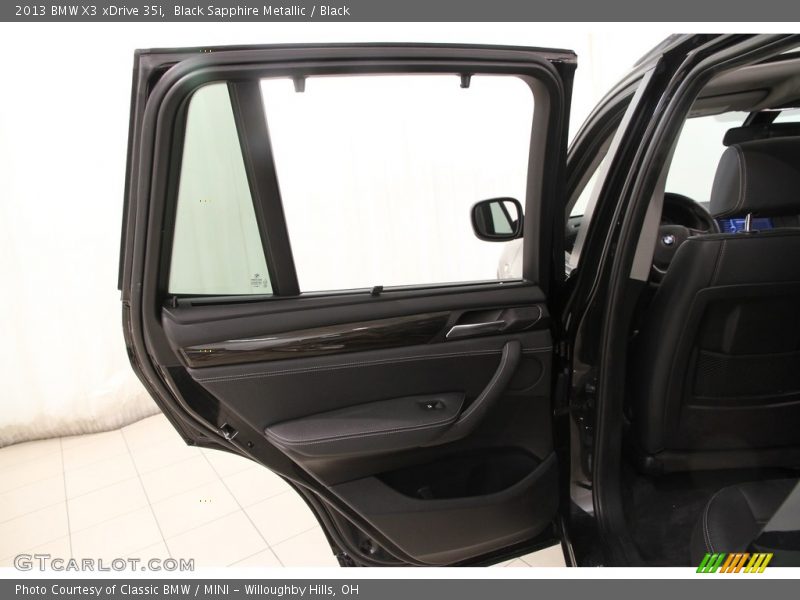 Black Sapphire Metallic / Black 2013 BMW X3 xDrive 35i