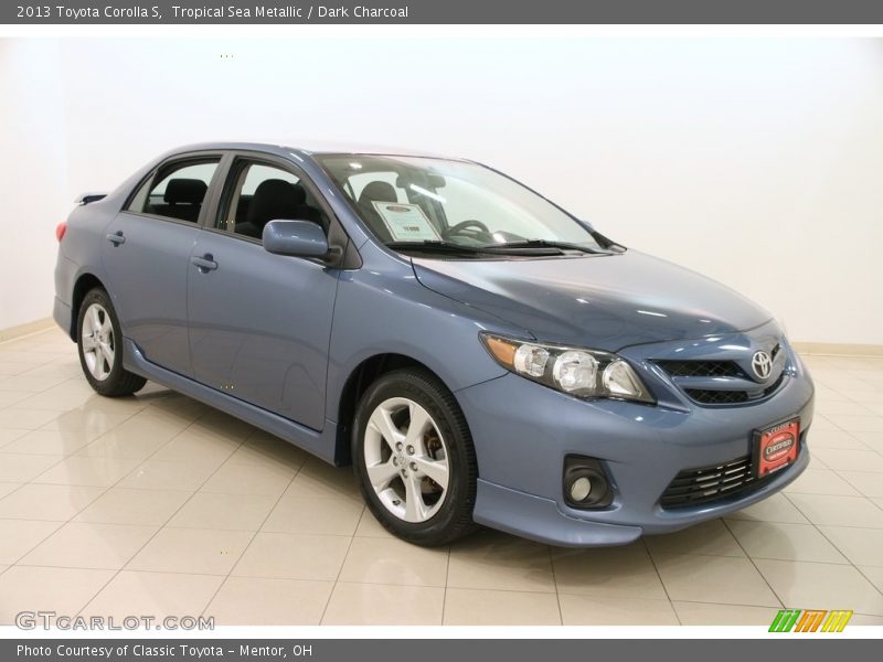 Tropical Sea Metallic / Dark Charcoal 2013 Toyota Corolla S