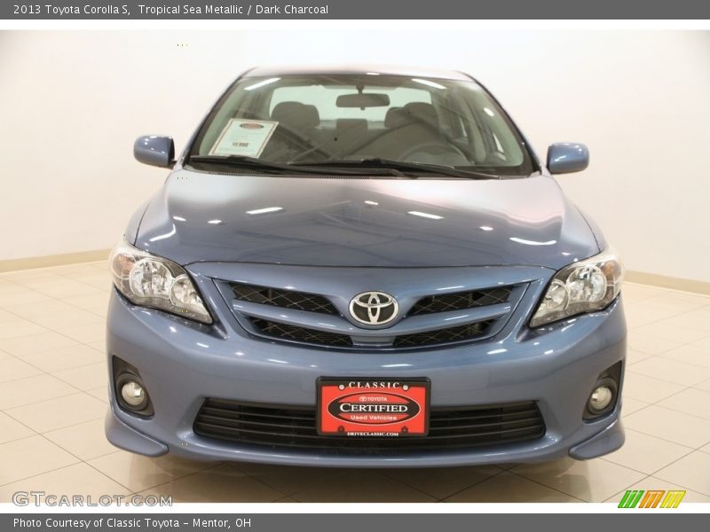 Tropical Sea Metallic / Dark Charcoal 2013 Toyota Corolla S