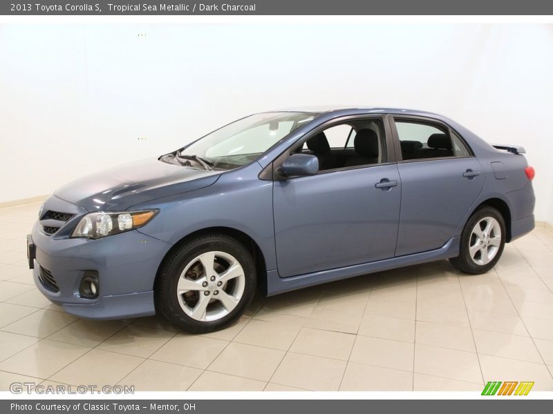 Tropical Sea Metallic / Dark Charcoal 2013 Toyota Corolla S