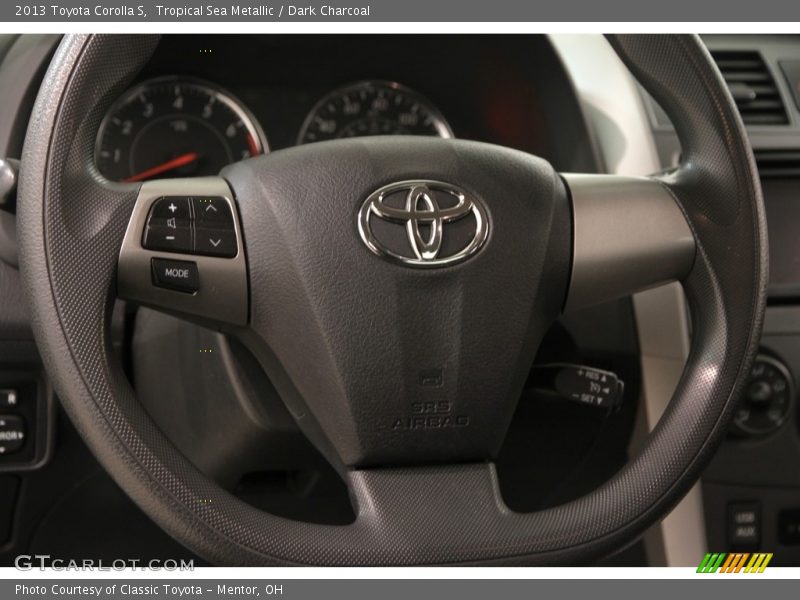 Tropical Sea Metallic / Dark Charcoal 2013 Toyota Corolla S