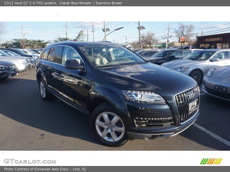 Cobalt Blue Metallic / Espresso Brown 2012 Audi Q7 3.0 TFSI quattro