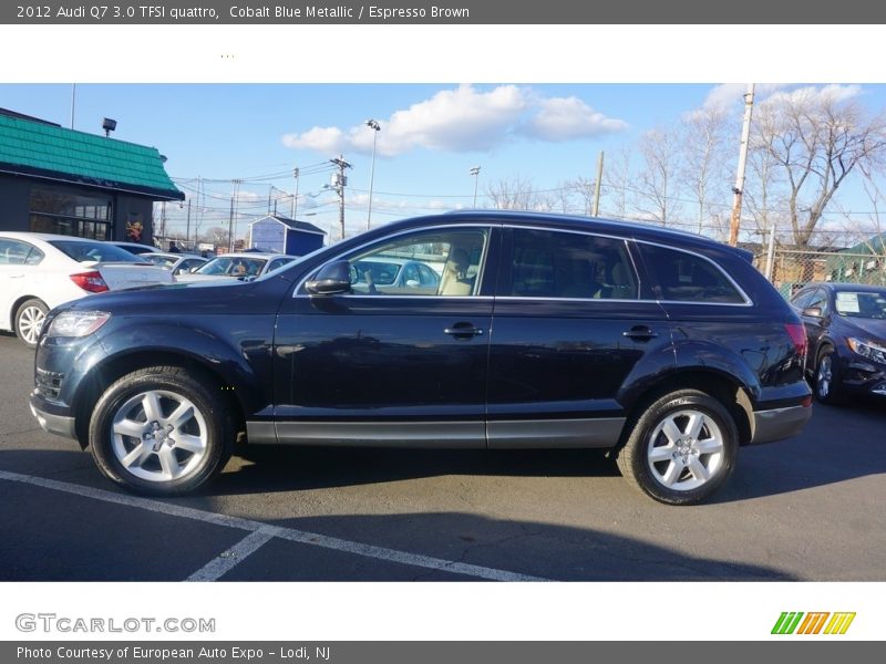Cobalt Blue Metallic / Espresso Brown 2012 Audi Q7 3.0 TFSI quattro