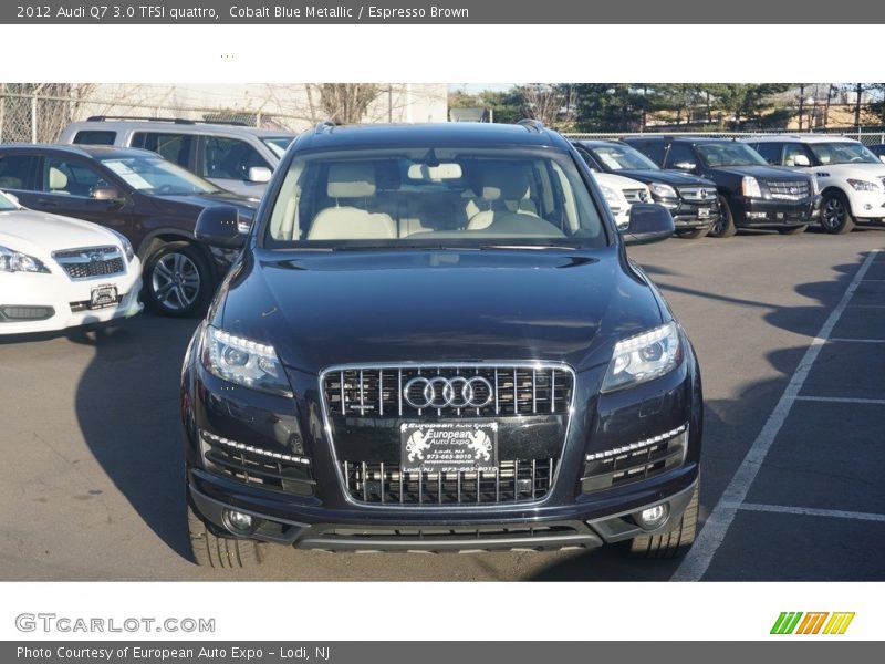 Cobalt Blue Metallic / Espresso Brown 2012 Audi Q7 3.0 TFSI quattro