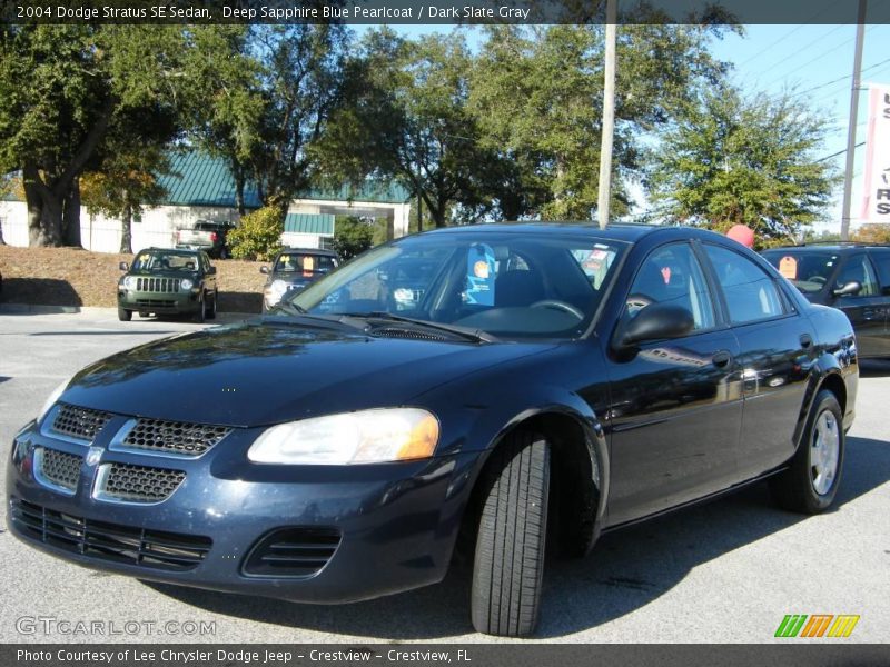 Deep Sapphire Blue Pearlcoat / Dark Slate Gray 2004 Dodge Stratus SE Sedan