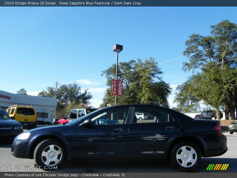 Deep Sapphire Blue Pearlcoat / Dark Slate Gray 2004 Dodge Stratus SE Sedan