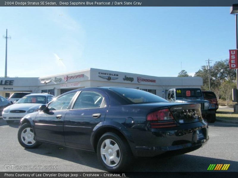 Deep Sapphire Blue Pearlcoat / Dark Slate Gray 2004 Dodge Stratus SE Sedan