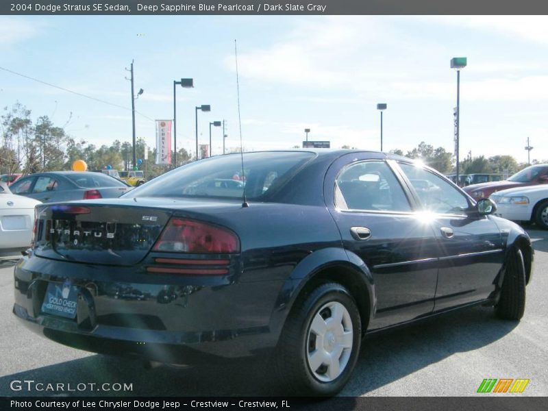 Deep Sapphire Blue Pearlcoat / Dark Slate Gray 2004 Dodge Stratus SE Sedan