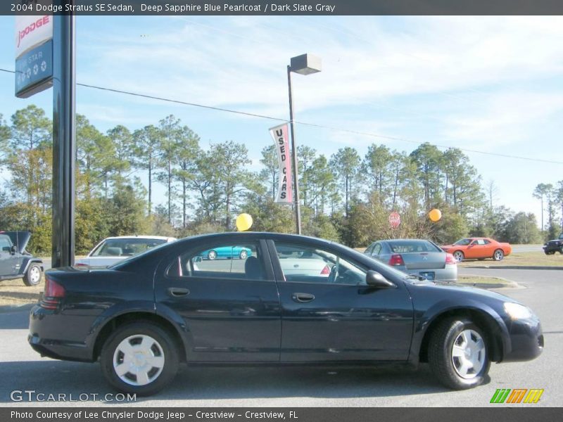 Deep Sapphire Blue Pearlcoat / Dark Slate Gray 2004 Dodge Stratus SE Sedan