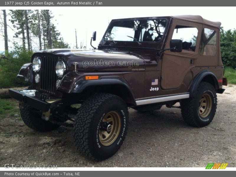 Front 3/4 View of 1977 CJ5 Golden Eagle