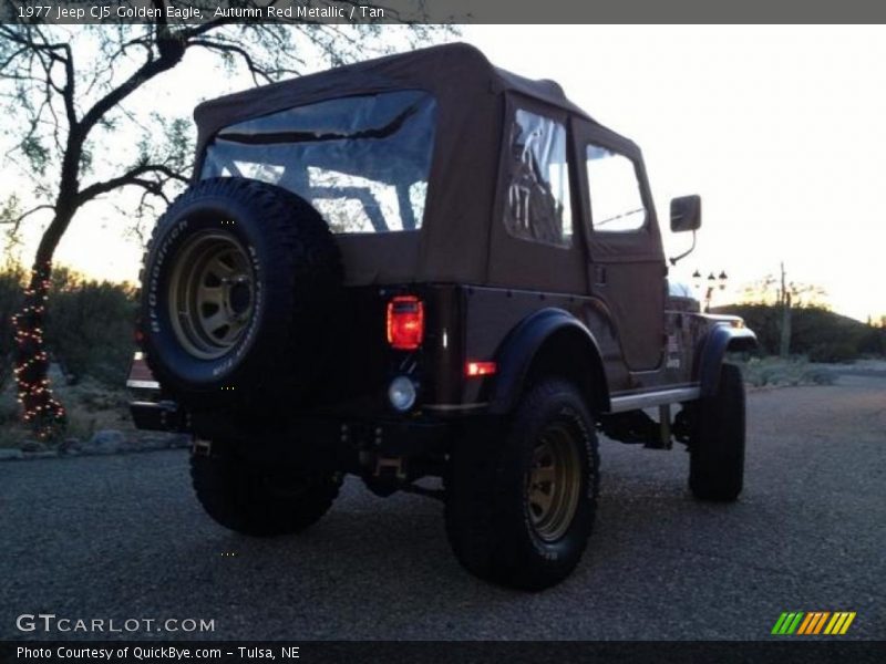 Autumn Red Metallic / Tan 1977 Jeep CJ5 Golden Eagle