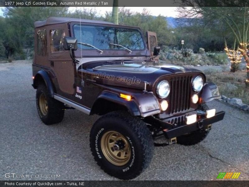 Front 3/4 View of 1977 CJ5 Golden Eagle