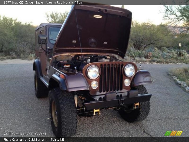 Autumn Red Metallic / Tan 1977 Jeep CJ5 Golden Eagle