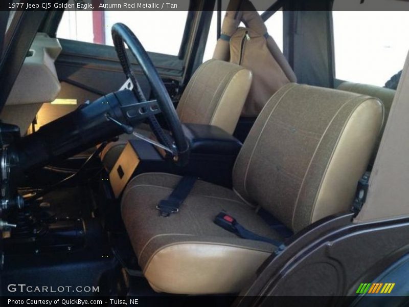 Front Seat of 1977 CJ5 Golden Eagle