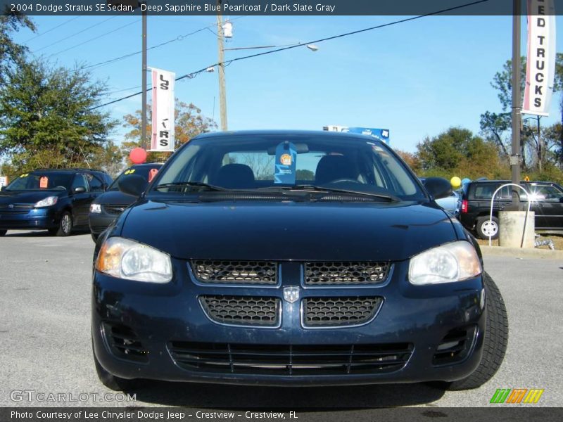 Deep Sapphire Blue Pearlcoat / Dark Slate Gray 2004 Dodge Stratus SE Sedan