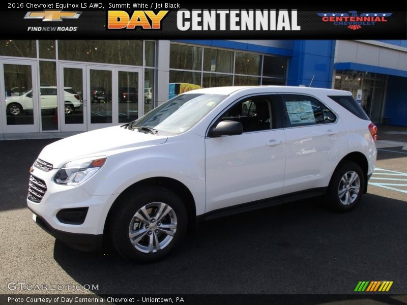 Summit White / Jet Black 2016 Chevrolet Equinox LS AWD