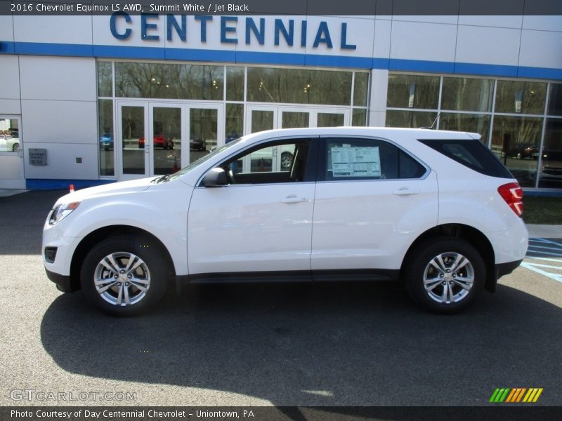 Summit White / Jet Black 2016 Chevrolet Equinox LS AWD