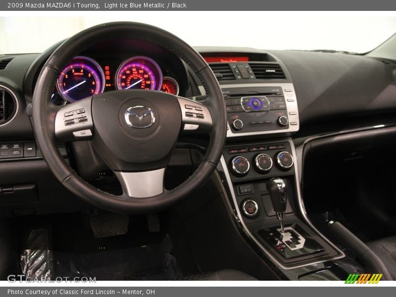 Light Ice Blue Metallic / Black 2009 Mazda MAZDA6 i Touring