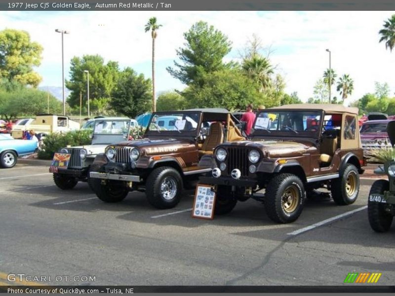 Autumn Red Metallic / Tan 1977 Jeep CJ5 Golden Eagle