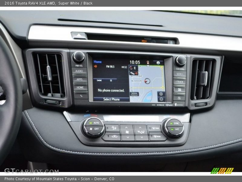 Super White / Black 2016 Toyota RAV4 XLE AWD