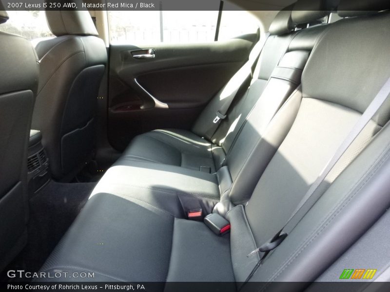 Matador Red Mica / Black 2007 Lexus IS 250 AWD
