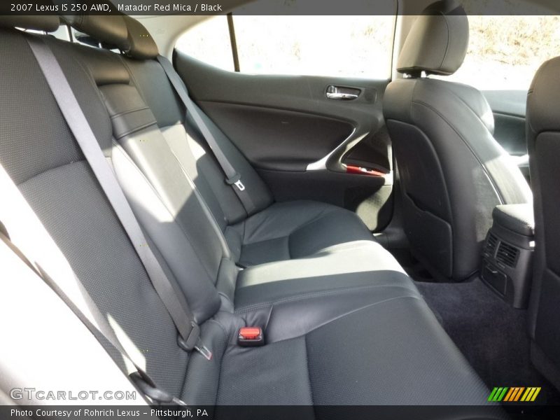 Matador Red Mica / Black 2007 Lexus IS 250 AWD