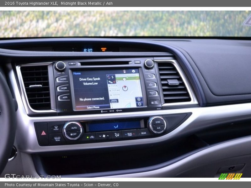 Midnight Black Metallic / Ash 2016 Toyota Highlander XLE