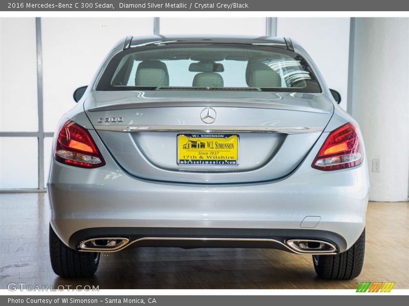 Diamond Silver Metallic / Crystal Grey/Black 2016 Mercedes-Benz C 300 Sedan