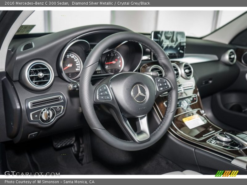 Diamond Silver Metallic / Crystal Grey/Black 2016 Mercedes-Benz C 300 Sedan