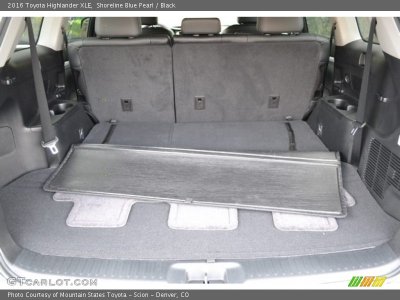 Shoreline Blue Pearl / Black 2016 Toyota Highlander XLE
