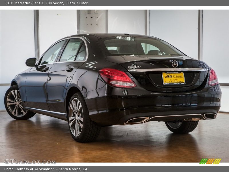 Black / Black 2016 Mercedes-Benz C 300 Sedan