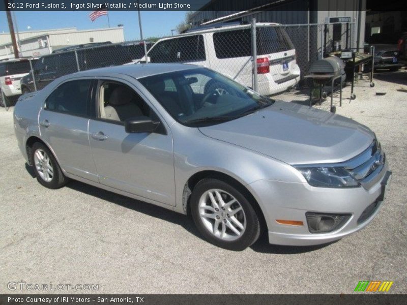 Ingot Silver Metallic / Medium Light Stone 2012 Ford Fusion S