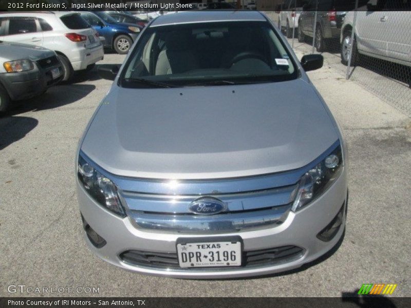 Ingot Silver Metallic / Medium Light Stone 2012 Ford Fusion S