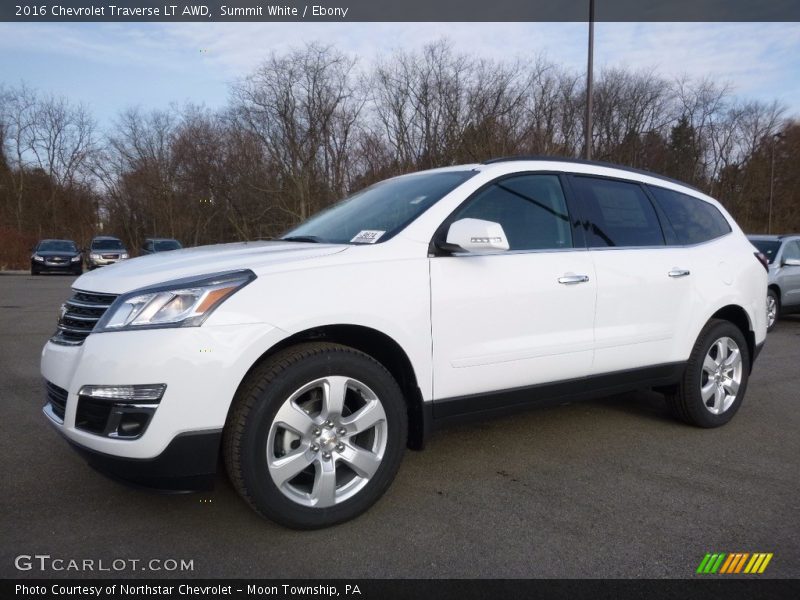 Summit White / Ebony 2016 Chevrolet Traverse LT AWD