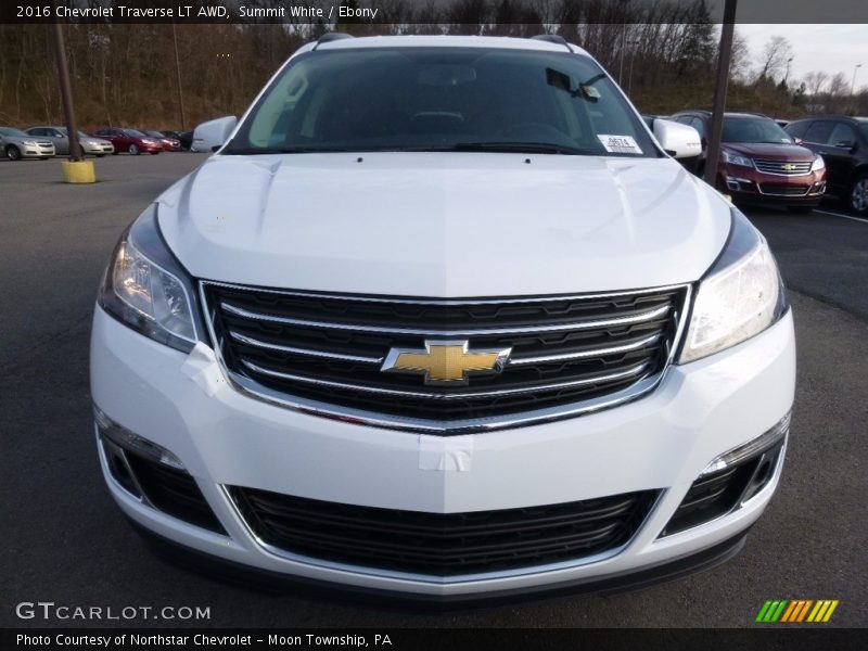 Summit White / Ebony 2016 Chevrolet Traverse LT AWD