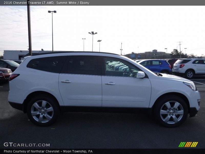 Summit White / Ebony 2016 Chevrolet Traverse LT AWD