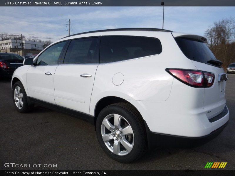 Summit White / Ebony 2016 Chevrolet Traverse LT AWD