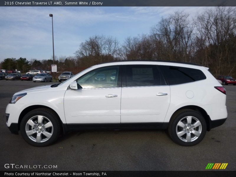 Summit White / Ebony 2016 Chevrolet Traverse LT AWD
