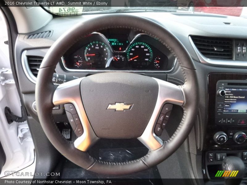 Summit White / Ebony 2016 Chevrolet Traverse LT AWD
