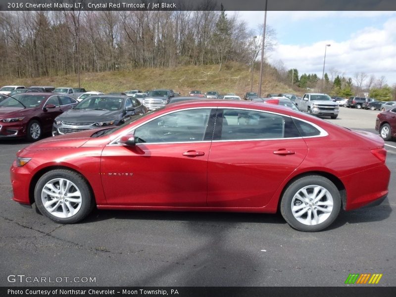 Crystal Red Tintcoat / Jet Black 2016 Chevrolet Malibu LT