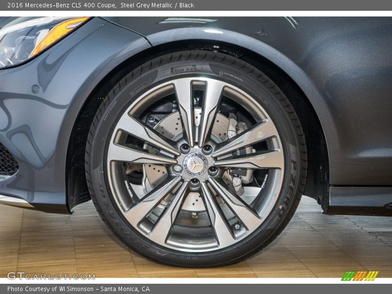 Steel Grey Metallic / Black 2016 Mercedes-Benz CLS 400 Coupe
