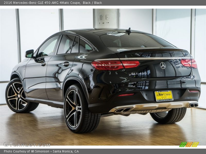 Black / Black 2016 Mercedes-Benz GLE 450 AMG 4Matic Coupe