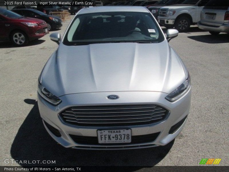 Ingot Silver Metallic / Earth Gray 2015 Ford Fusion S